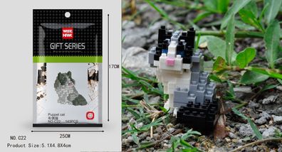 Baby Katze Figur Bausteine Modell LNO Micro-Bricks