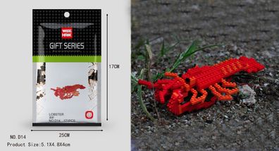 Lobster Figur Bausteine Modell LNO Micro-Bricks