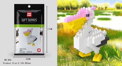 Pelikan Figur Bausteine Modell LNO Micro-Bricks