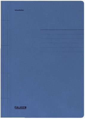 Falken 80000201 Schnellhefter - A4, 250 Blatt, Manilakarton (RC), blau
