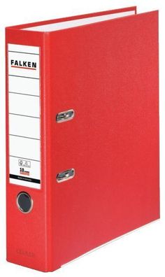 Falken 9984071 Ordner PP-Color S80 - A4, 8 cm, rot