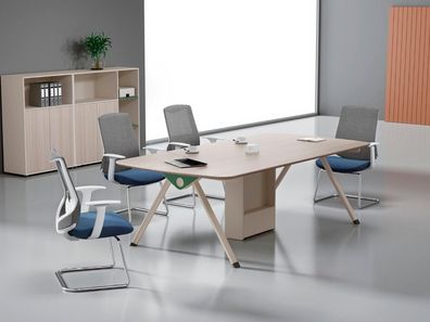 Beiger Arbeitszimmer Tisch Luxuriöse Konferenztische Holz Büro Möbel