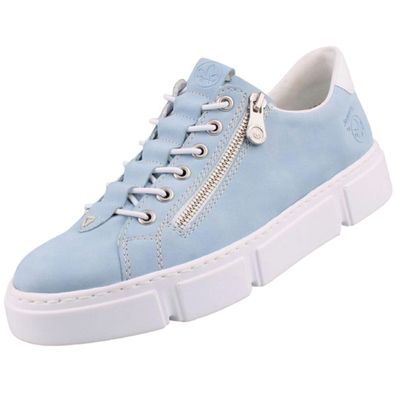 Rieker Damen Plateau Sneaker Blau N5952-10