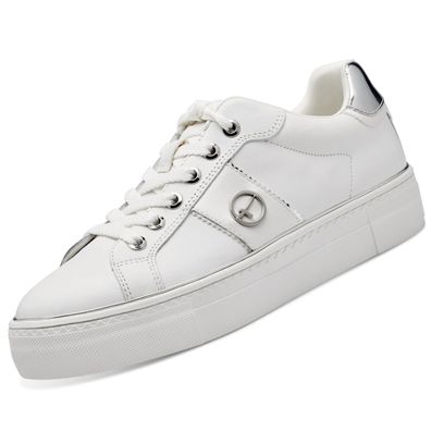 Tamaris Damen Leder Sneaker Weiß 1-23724-42/171