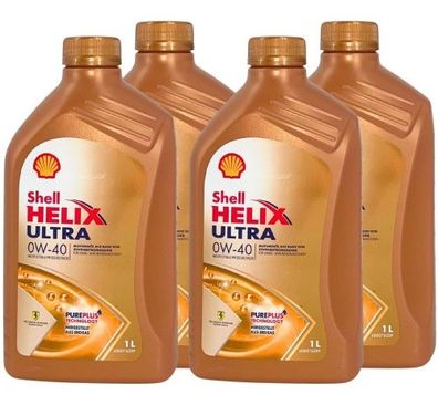 Shell Helix Ultra 0W-40 4x1 Liter