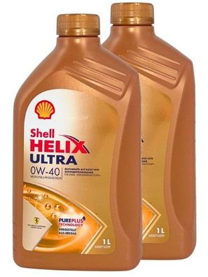 Shell Helix Ultra 0W-40 2x1 Liter