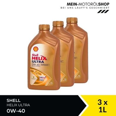 Shell Helix Ultra 0W-40 3x1 Liter