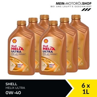 Shell Helix Ultra 0W-40 6x1 Liter