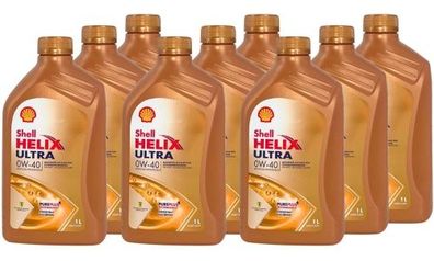 Shell Helix Ultra 0W-40 9x1 Liter