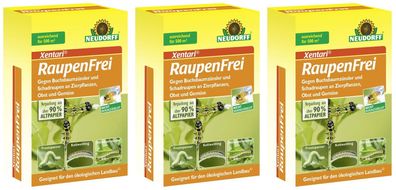 NEUDORFF® Xentari® RaupenFrei gegen Buchsbaumzünsler & andere Raupen 3er Set = 3