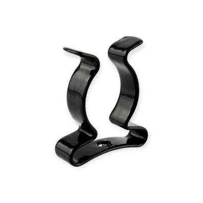 Geschlossene Federstahlklammer schwarz beschichtet Tool Clip