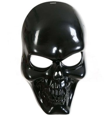 narrenwelt Maske Schädel schwarz Totenschädel Horrormaske Halloween Accessoire