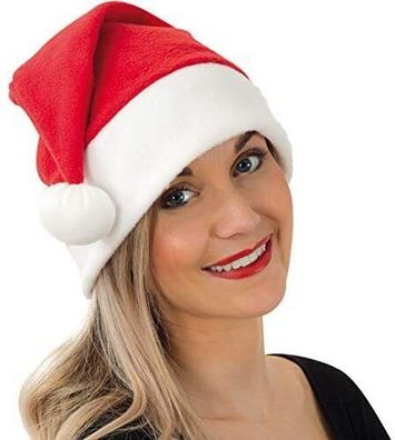 narrenwelt Nikolausmützen mit Bommel 12er Pack Unisex