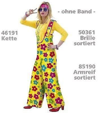 narrenwelt Flower Power Hose Damen Fasching Kostüm Gr. XXL