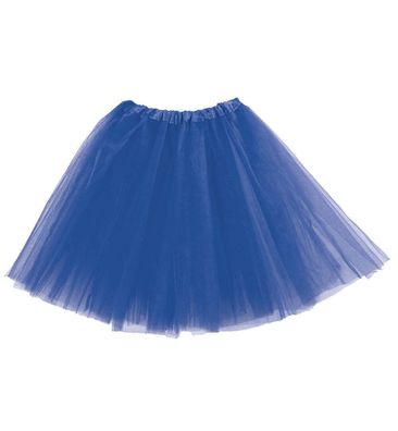 narrenwelt Kostüm Tüllrock Tutu blau Ballett Tütü Basic Rock Erwachsene Fasching