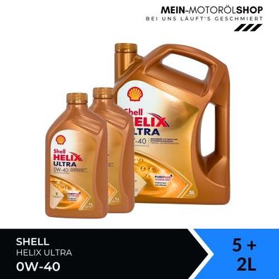 Shell Helix Ultra 0W-40 5 + 2 Liter