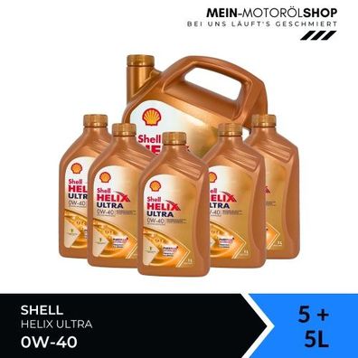 Shell Helix Ultra 0W-40 5 + 5 Liter