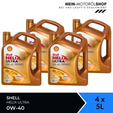 Shell Helix Ultra 0W-40 4x5 Liter