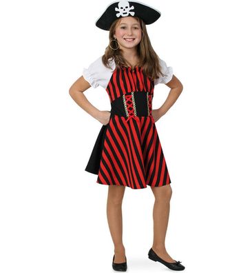 narrenwelt Kostüm Piratin Royal Pirate Kind Kleid Mädchen Fasching 104 -164