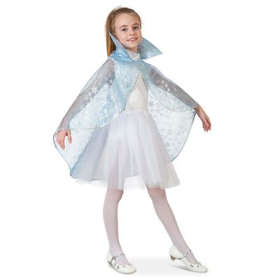 Schnee Cape Prinzessin KöniginFasching Kleid Gr 104 + 116 Karneval Motto Party
