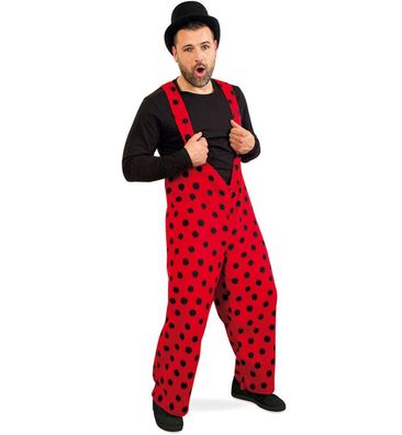 narrenwelt Kostüm Marienkäfer Trägerhose Latzhose Plüsch Unisex Fasching L+ XXL