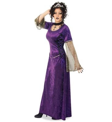 narrenwelt Kostüm Lady Purpur Kleid Vamp Damenkostüm Vampir Hexe Halloween Gr 38