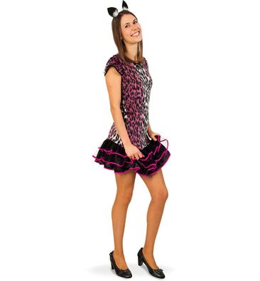 narrenwelt Kostüm Katze Pinky cat 164 PLÜSCH Mädchen Kostüm Teeny Mädchen 1tlg