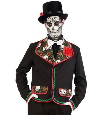 narrenwelt Kostüm Jacke El Fargo mex. Totentag Geisterstunde Halloween Horror
