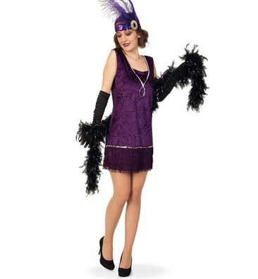 narrenwelt Kostüm Charleston Kleid Damenkostüm 20er Jahre Great Gatsby Karneval