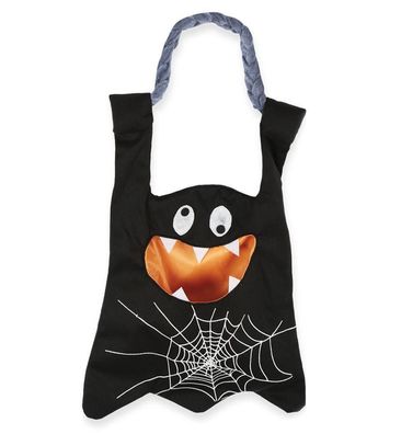 narrenwelt Halloween Tasche groß ca. 40 x 23 x 1 cm Halloweentasche schwarz