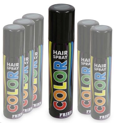 narrenwelt Hair-Color-Spray - silber- Color Hairspray Haarspray Fasching Party