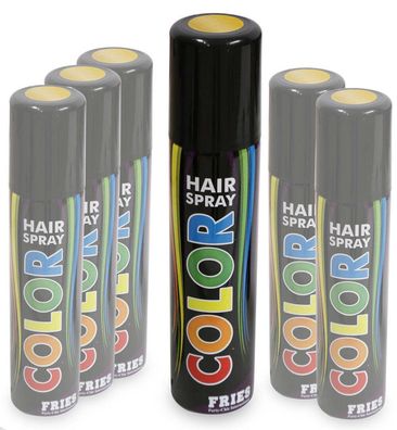 narrenwelt Hair-Color-Spray - gold- Color Hairspray Haarspray Fasching Party