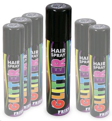 narrenwelt Color Hair - Spray Glitter Haarspray bunt Halloween Hairspray Fan