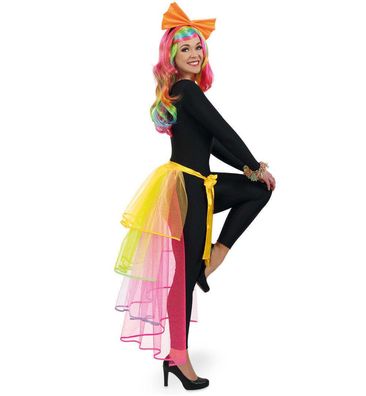 narrenwelt Kostüm Tüllrock bunt Tutu Ballett Tütü 1 tlg. Basic Tüll Rock Fasching