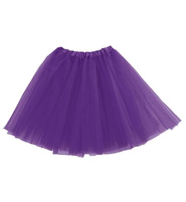 narrenwelt Kostüm Tüllrock Tutu lila Ballett Tütü Basic Rock Erwachsene Fasching