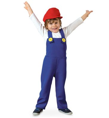 narrenwelt Kostüm Latzhose Marius 1tlg mit Mütze Fasching