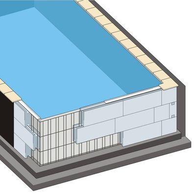 Rechteckpool ohne Innenhülle | vesch. Ausführungen - Poolgröße: 800 x