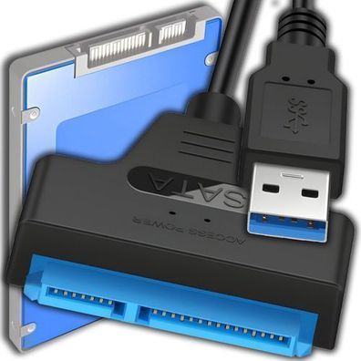 USB 3.0 zu SATA Adapter Kabel 2.5 Zoll HDD SSD Externe Festplatten Retoo