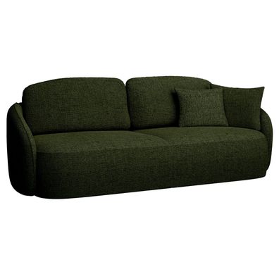 Selsey SAVOY - 3-Sitzer Sofa mit Schlaffunktion und Bettkasten, olivgrün