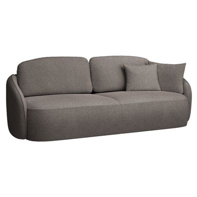 Selsey SAVOY - 3-Sitzer Sofa mit Schlaffunktion und Chenille-Bezug, hellbraun