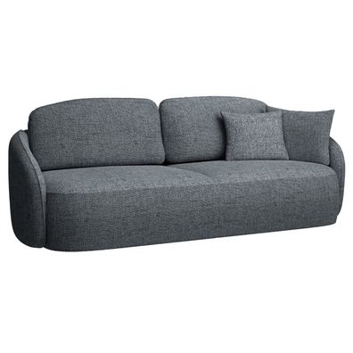 Selsey SAVOY - 3-Sitzer Sofa mit Schlaffunktion und Bettkasten, dunkelgrau