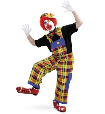 narrenwelt Kostüm Pebba Clown Latzhose-Gr. M - XXL