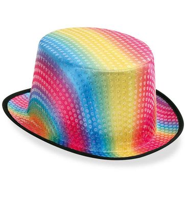 FRIES Zylinder Rainbow Hut Regenbogen Gr. 58