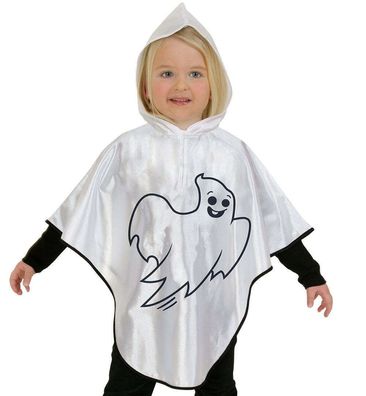 narrenwelt Kostüm Kleiner Geist weißer Umhang Überwurf Cape Halloween