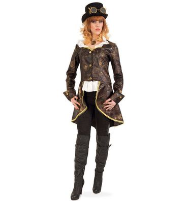 narrenwelt Kostüm Leonore Damen Jacke mit Bluseneinsatz-Gr. 36