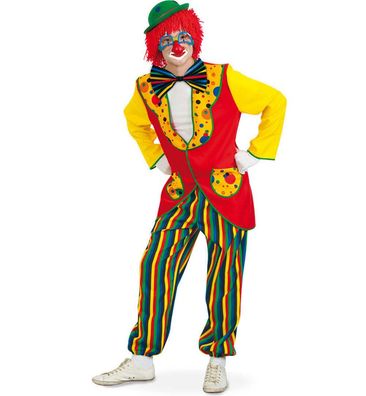 narrenwelt Kostüm Clown Coco Unisex Fasching Gr L + XXL