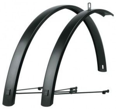 Trekkingbleche SKS 28" EDGE AL 56 56mm, Aluminium, schwarz matt