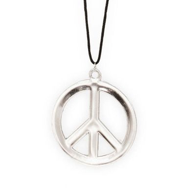 narrenwelt Kette Peace silber Fasching