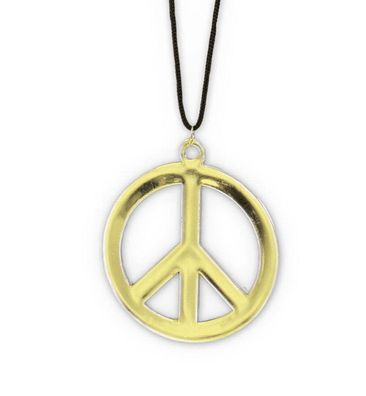 narrenwelt Kette Peace gold Fasching