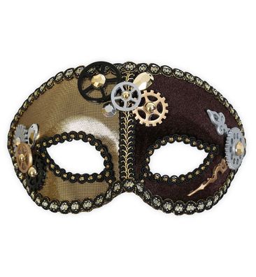 narrenwelt Domino Steampunk Accessoires Kostüm Maske